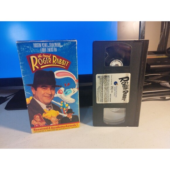 Vintage WHO FRAMED ROGER RABBIT VHS - Spielberg HOSKINS Christopher Lloyd - Picture 1 of 7
